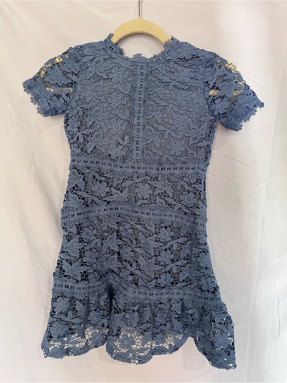 Gianni Bini Blue Floral Lace Party Dress for Girls